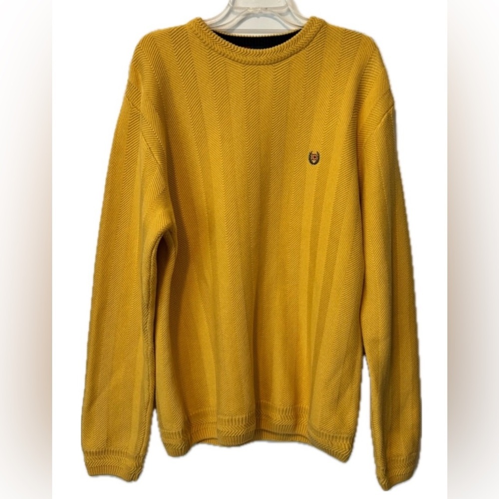Vintage Chaps Ralph Lauren Herringbone Knit Sweater L
